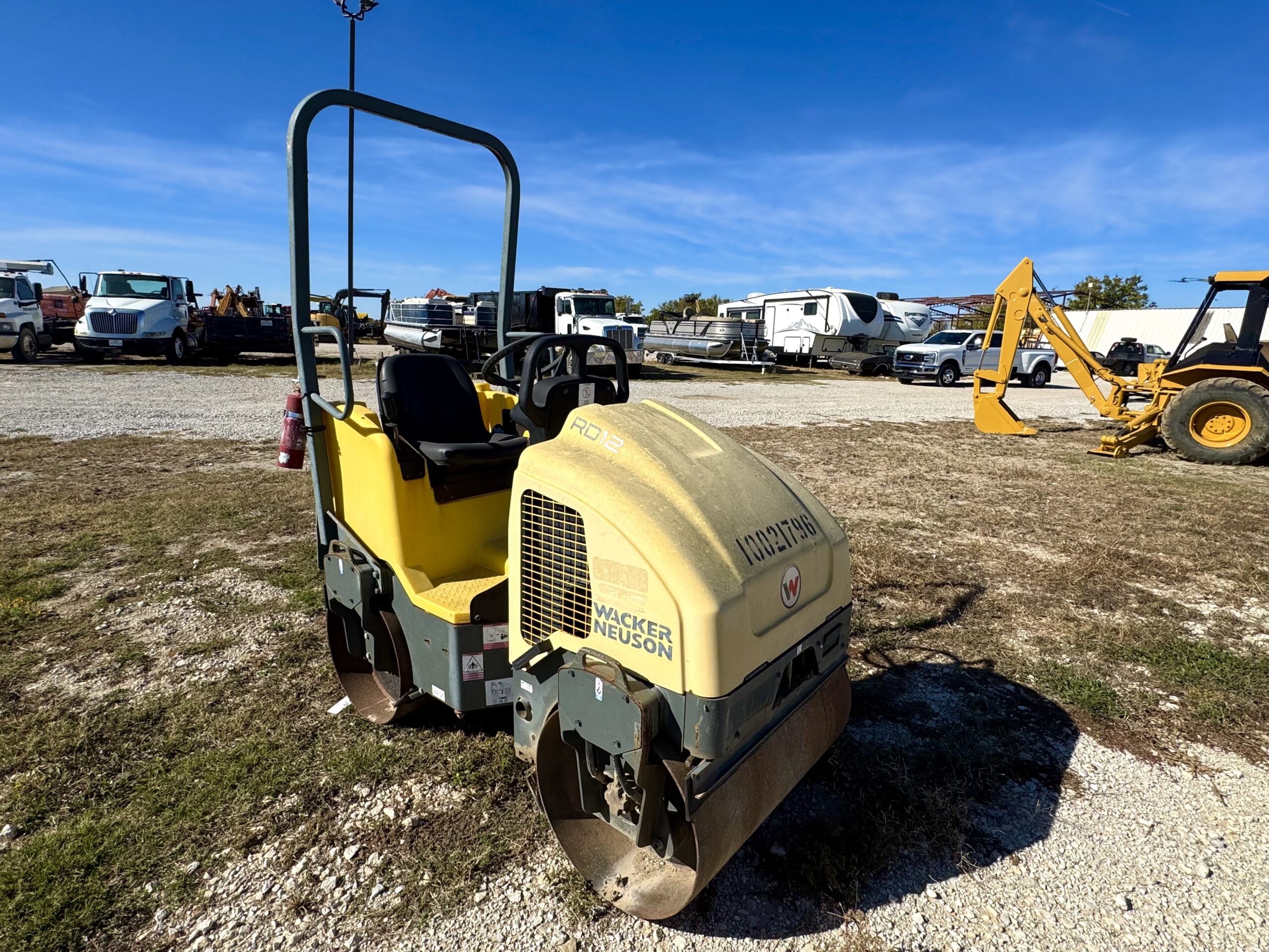 IMG_9494 Compact Smooth Double Drum Roller Wacker Neuson RD12 Interstate Heavy Equipment 817.532.3016