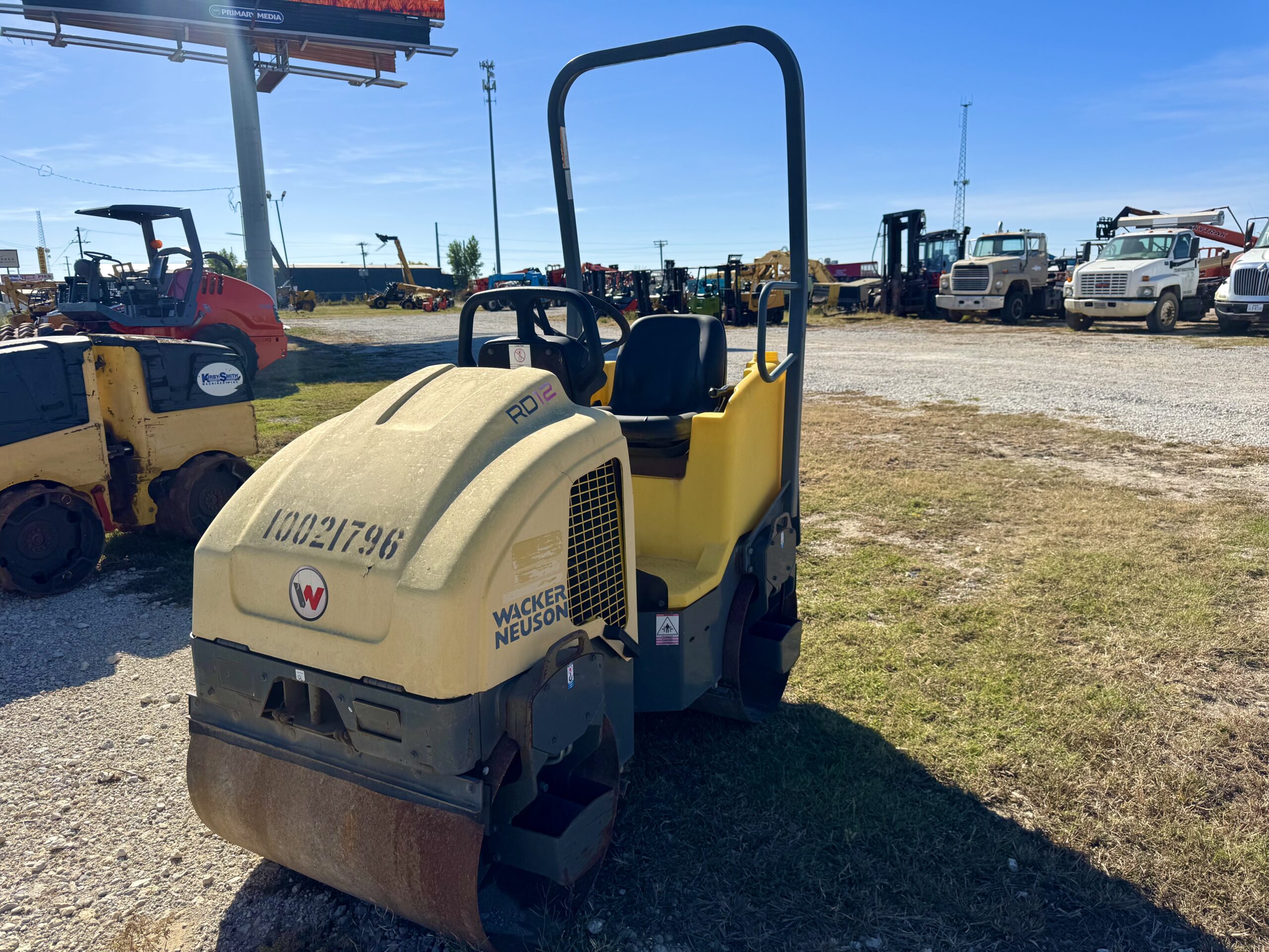 IMG_9496 Compact Smooth Double Drum Roller Wacker Neuson RD12 Interstate Heavy Equipment 817.532.3016