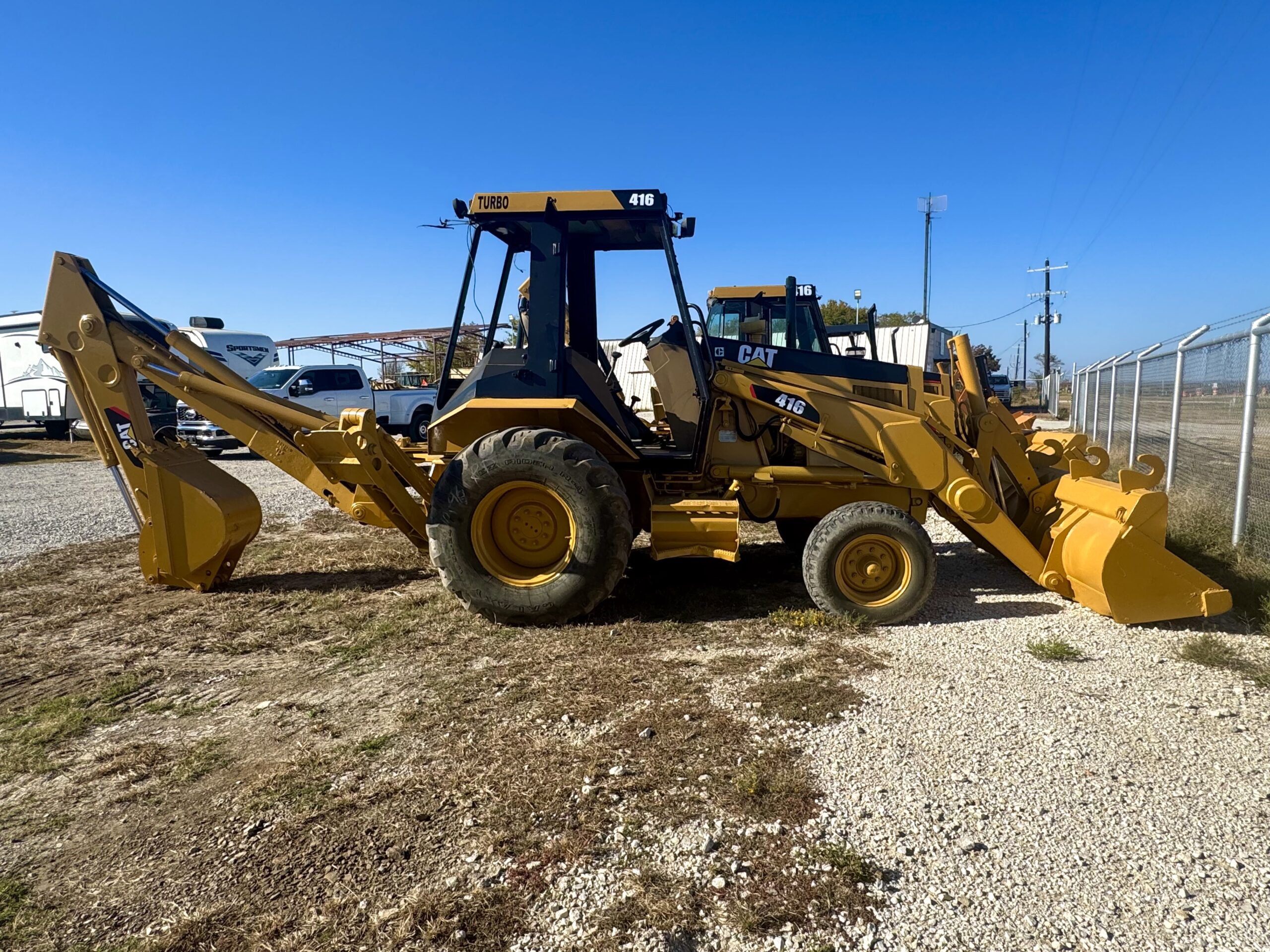 IMG_9553 Open Cab Backhoe Loader Caterpillar 416 Interstate Heavy Equipment 817.532.3016