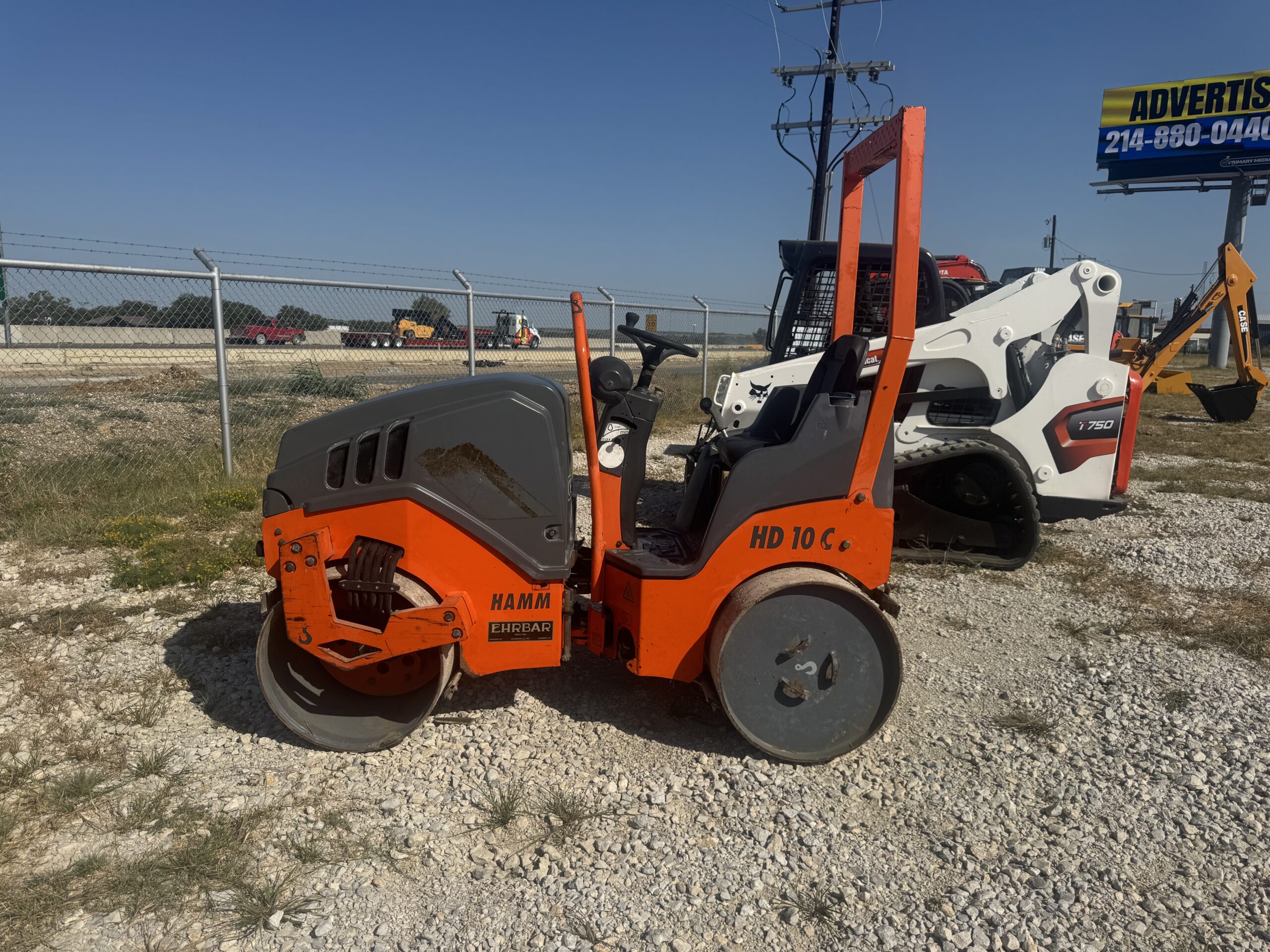 Double Drum Smooth Roller Hamm HD 10C VV Interstate Heavy Equipment 817.532.3016